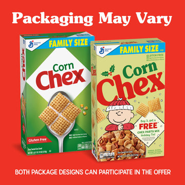 Corn Chex Gluten Free Breakfast Cereal, Made With Whole Grain, Family Size, 18 Oz