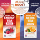 Total Tea Detox Tea & Energy Set - 25 Day Detox - Herbal SIim Tea with Chamomile - Hibiscus Tea and Ginger Root for Colon Cleanse - Natural Citrus & Cinnamon Fruit Tea for Digestive Health