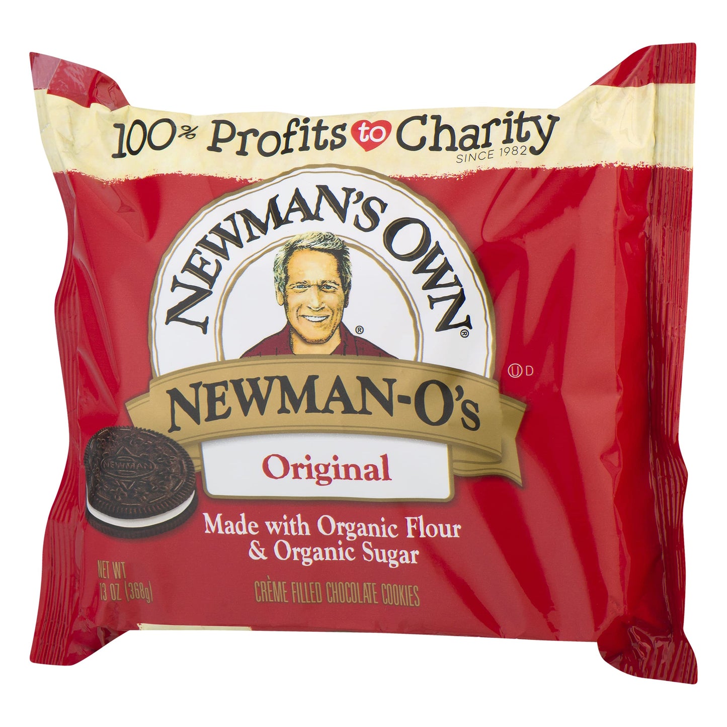Newmans Own Newman-Os Sandwich Crèmes, Original, 13 Ounce (Pack of 6)