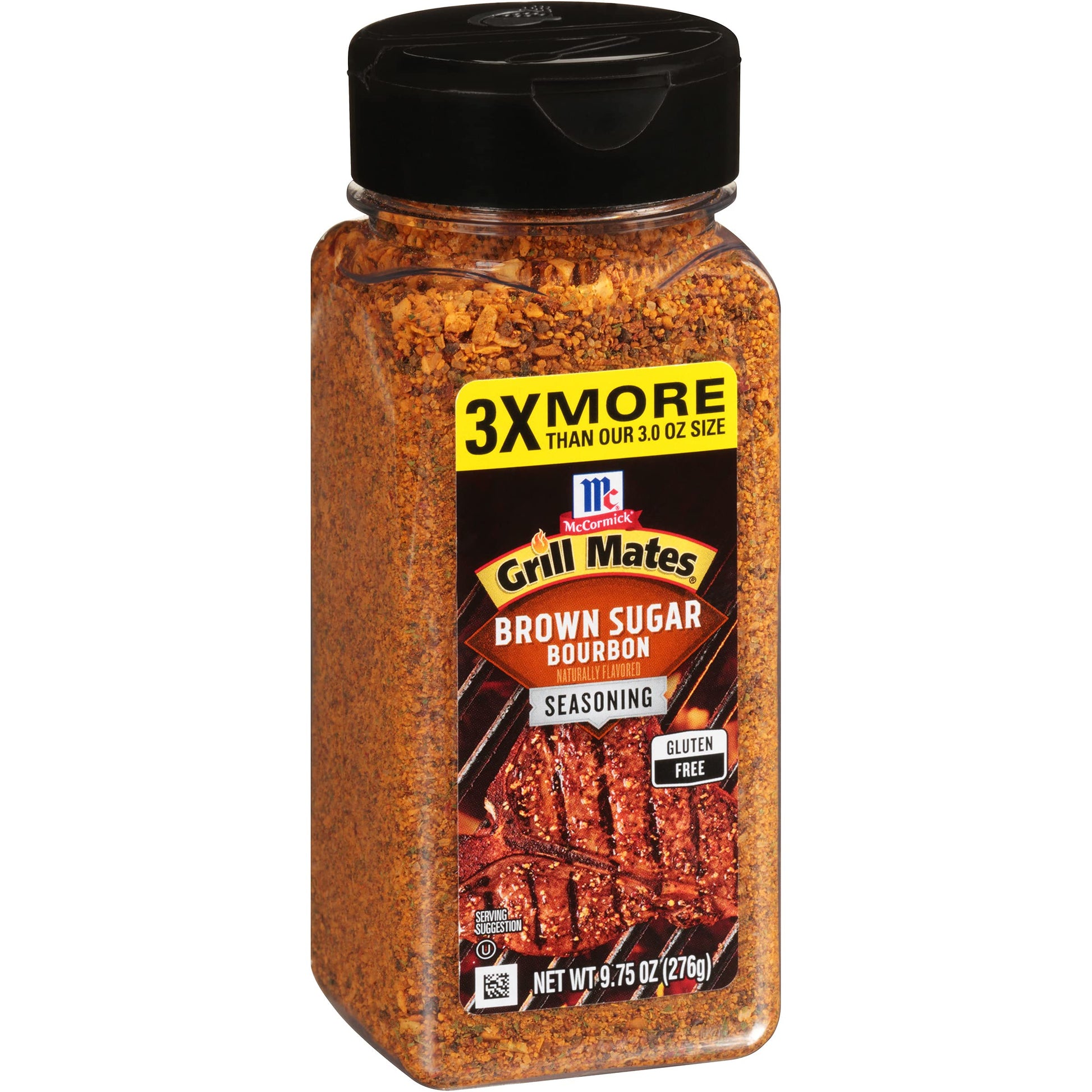 McCormick Grill Mates Brown Sugar Bourbon Seasoning, 9.75 oz, Pack of 1