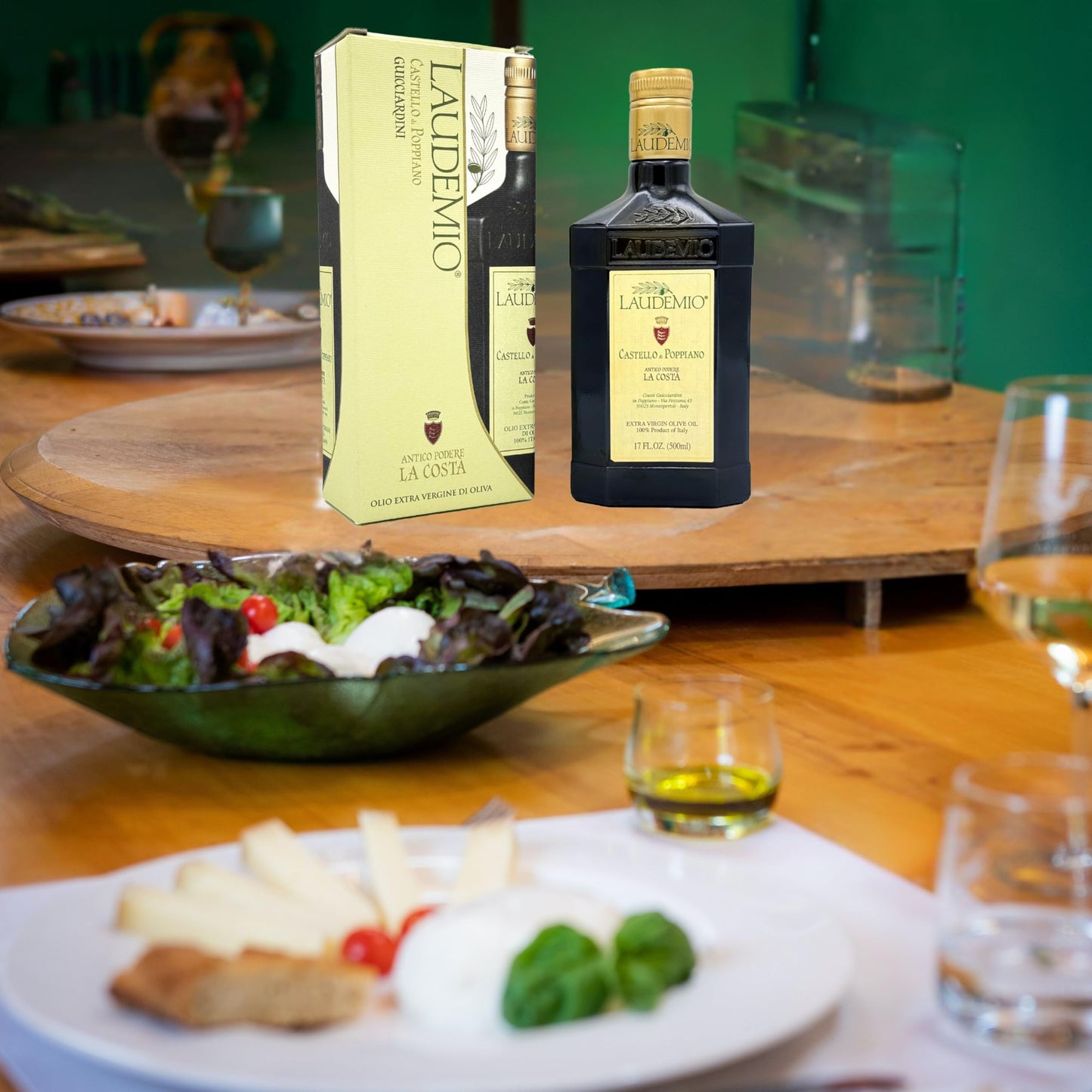 Laudemio Tuscany High Polyphenols 700mg/kg Extra Virgin Olive Oil, Dark Glass Bottle, 2023 Early Harvest, Castello di Poppiano,