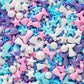 Cobakey Mermaid Sprinkles Mix – Edible Pearl & Star Sugar, 4.23 oz, Blue/Pink/Purple, Ocean & Unicorn Theme for Cake Decorating