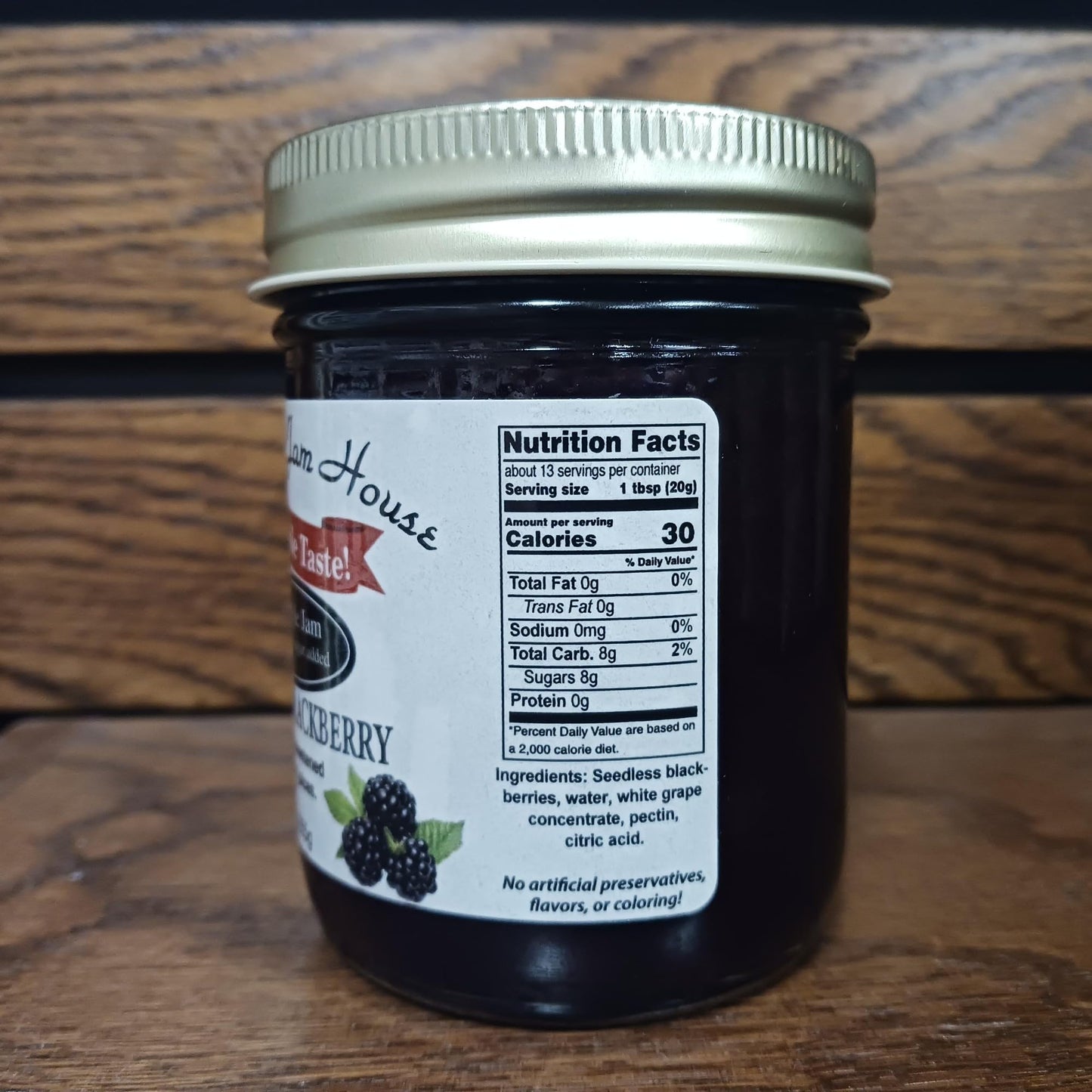 Homestyle Seedless Blackberry Jam - One Pint - Grandmas Jam House
