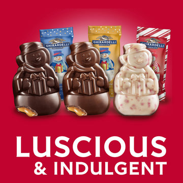 Ghirardelli Chocolate Snowmen Assortment, Easter Candy, 15.3 Oz Bag, Pack of 1
