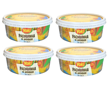 Ground Peanut Candy Bar Yoki - 16 Units - 12.4oz | Paoquinha de Amendoim Yoki - 16 Tabletes- 12.4oz - (PACK OF 04)