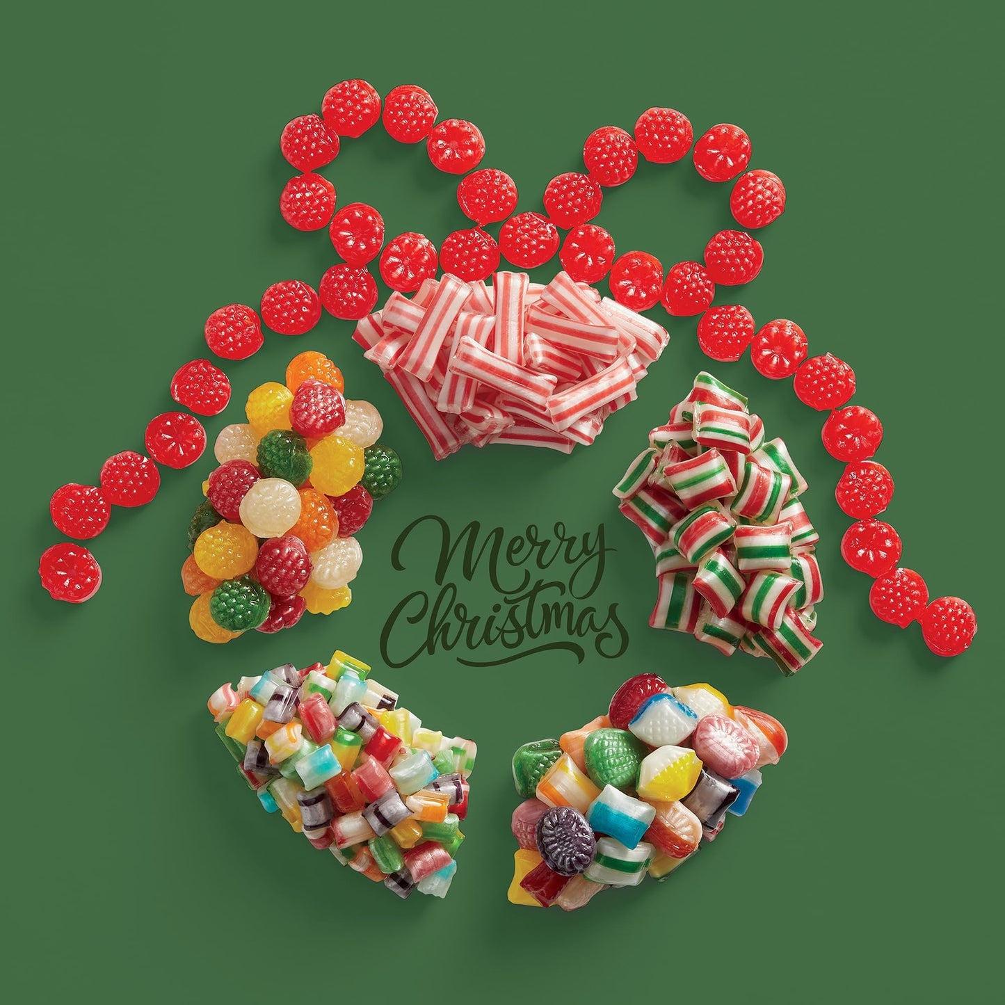 The Swiss Colony Traditional Candy Tin - 1 lb. 14 oz. Net Wt.: Old Fashioned Hard Candy Mix, Raspberry Drops, Pillows - Perfect