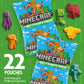 Betty Crocker Minecraft Fruit Flavored Kids Snacks, Fat Free And Gluten Free Snack, Value Pack, 17.6 Oz (22 Pouches)