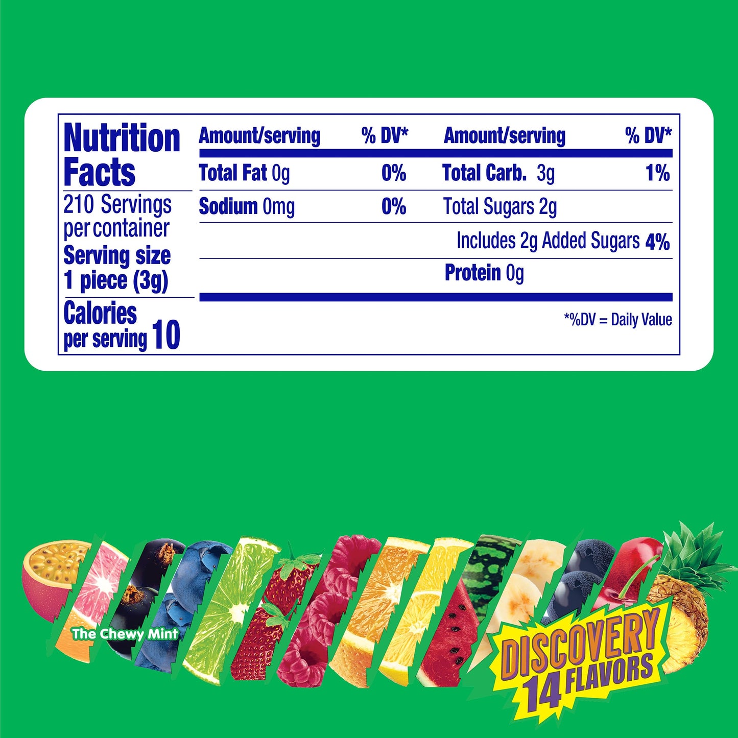 Mentos Chewy Mint Candy Roll, Holiday Candy for Christmas Stocking Stuffers for Adults & Kids Discovery, 14 Assorted Fruit Flavo