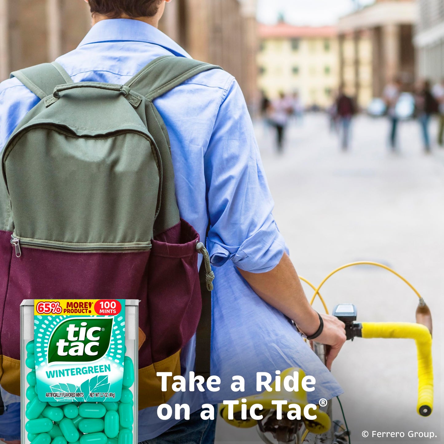 Tic Tac Wintergreen Breath Mints, 12 Count, On-The-Go Refreshment, Stocking Stuffers, 1.7 Oz Each