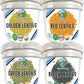 Clear Creek 100 LB Lentil Bundle: Beluga Lentils, Gold Lentils, Green Lentils, Red Lentils in 25 LB Buckets