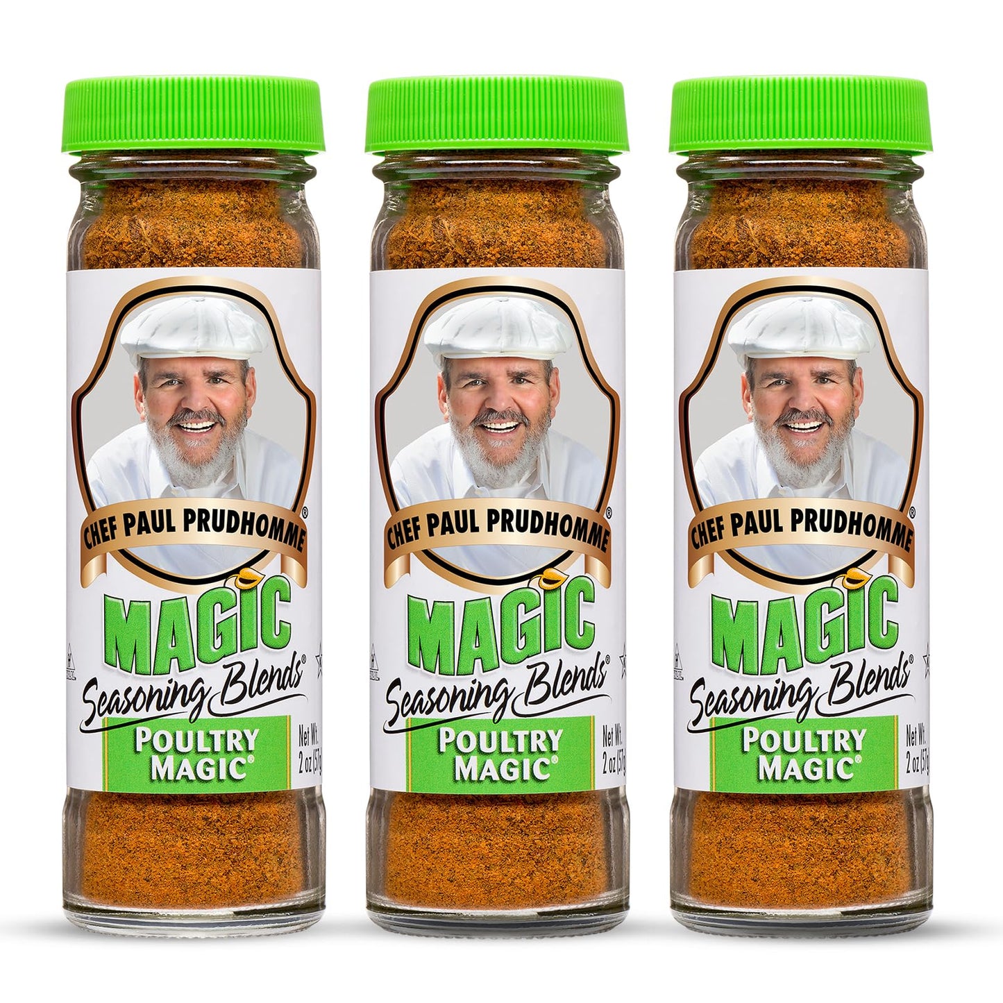 Chef Paul Magic Seasonings Blends Poultry Magic Seasoning | MSG-Free Chicken Seasoning | Gluten-Free Poultry Rub | For Roasting,