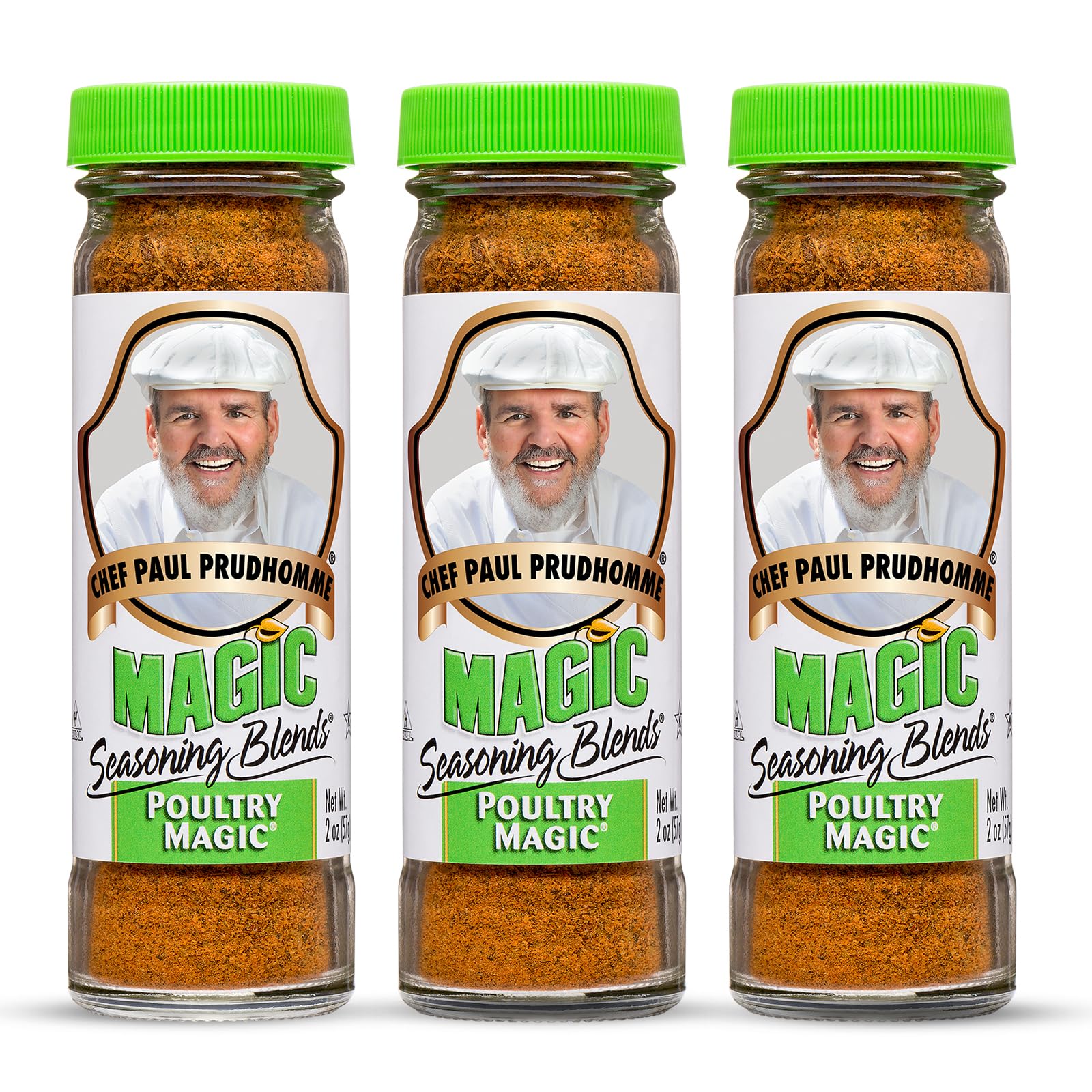 Chef Paul Magic Seasonings Blends Poultry Magic Seasoning | MSG-Free Chicken Seasoning | Gluten-Free Poultry Rub | For Roasting,