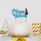Seyal Frozn Happy Birthday Cake Topper, Small, Art Board, USCaketop140, Kids Party Decoration, Winter Celebration