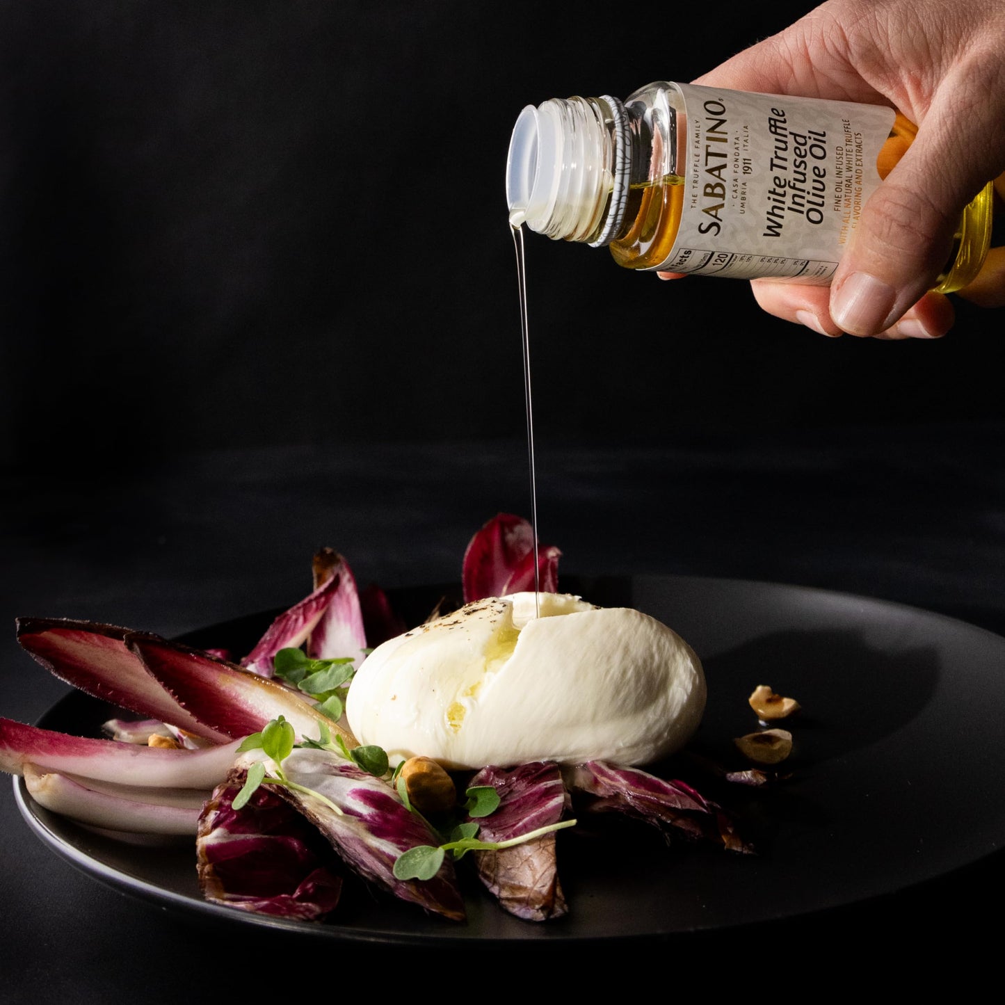 Sabatino Tartufi White Truffle Infused Olive Oil - All Natural, Made From White Truffles, Vegan, Vegetarian, Kosher, Non-Gmo Pro