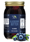 Green Jay Gourmet Blueberry Butter - All-Natural, Gluten-Free Fruit Spread - Blueberry Spread with Fresh Blueberries - Gourmet F