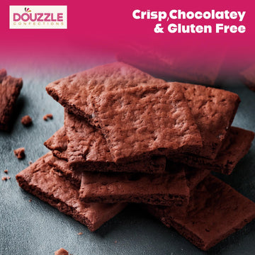 Douzzle Gluten Free Cookies, Brownie Crisps Original (4 Oz - Pack Of 1) Non Gebrokts Kosher For Passover Food Snacks -