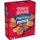 Town House FlipSides Minis Oven Baked Crackers, Lunch Snacks, House Seasoned (12 Boxes)