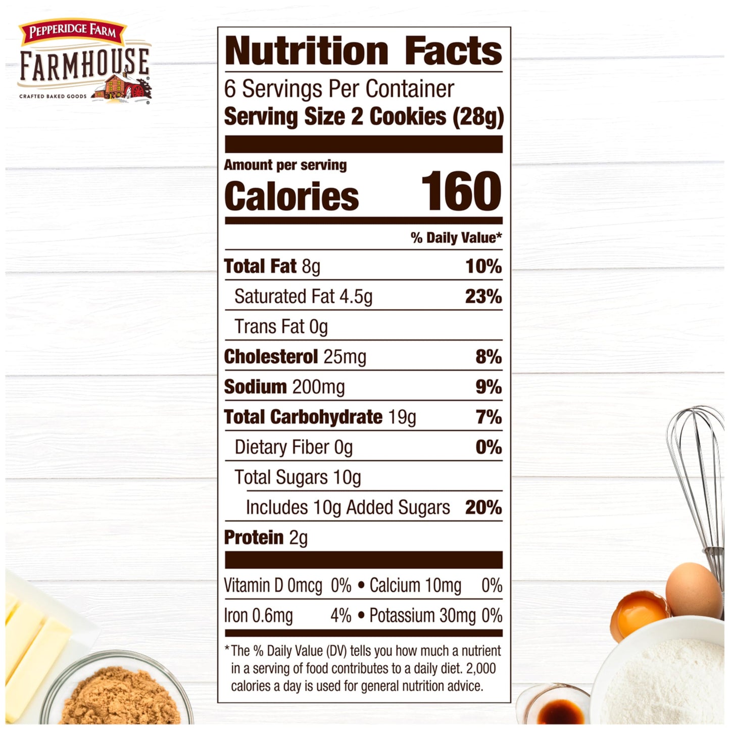 Pepperidge Farm Farmhouse Thin & Crispy Butter Pecan Cookies, 5.9 Oz. Bag