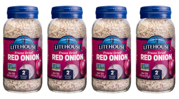 Litehouse Freeze Dried Red Onion - Substitute for Fresh Red Onion, Jar Equal to 2 Red Onion Fresh, Organic, Red Onion Seasoning,