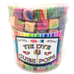 Espeez Hard Candy Cube Lollipops - Tye Dye Flavored Suckers, 100 Count, Individually Wrapped