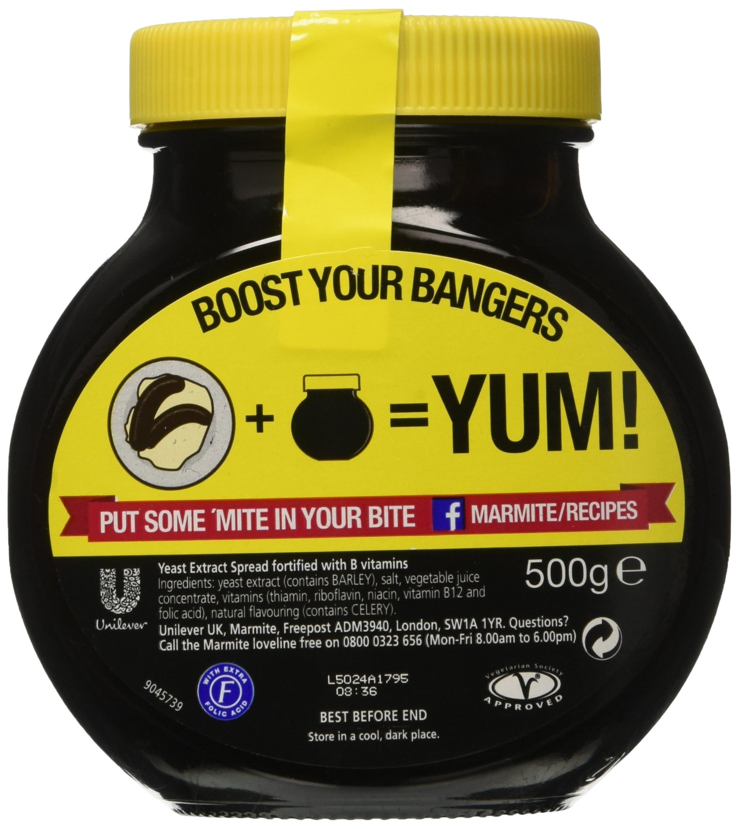 Marmite Yeast Extract (500g) - Pack of 2