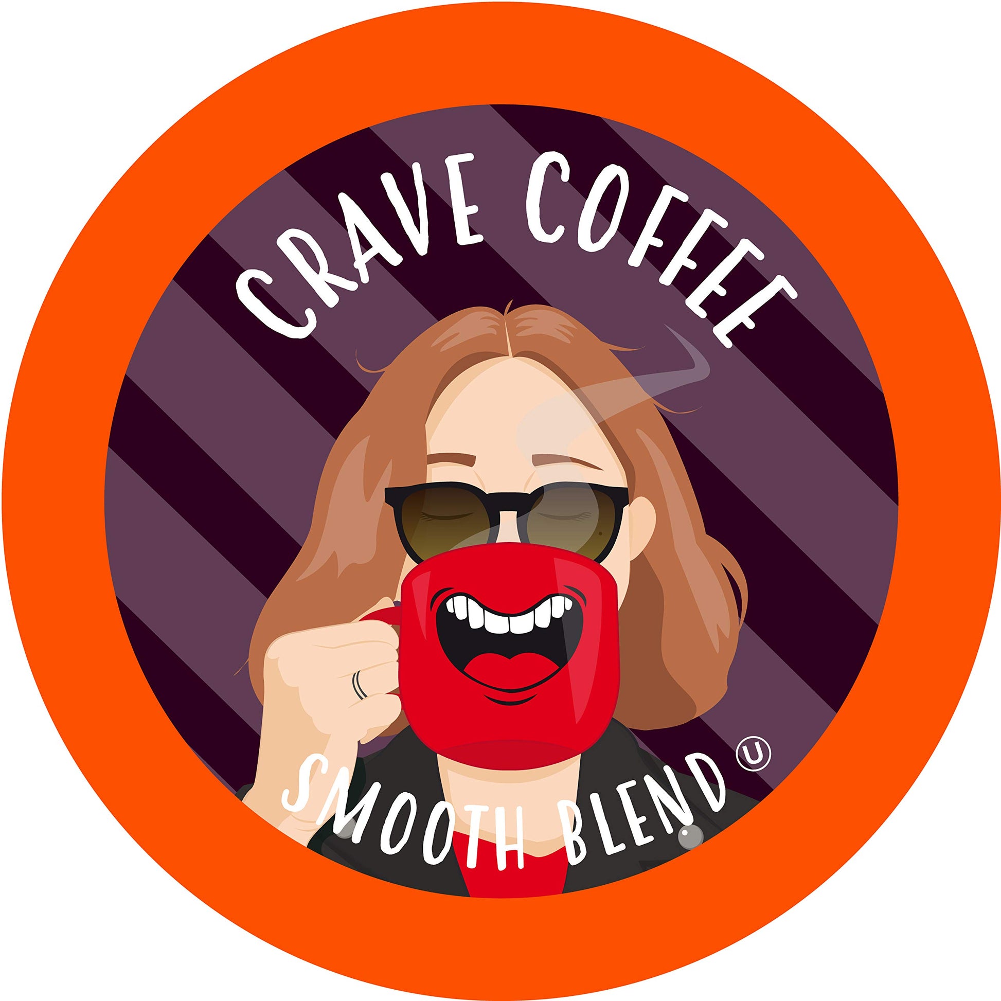 Crave Beverages Colombian Medium Roast Coffee Pods, Smooth Blend, 40 Count for Keurig K Cup Brewers