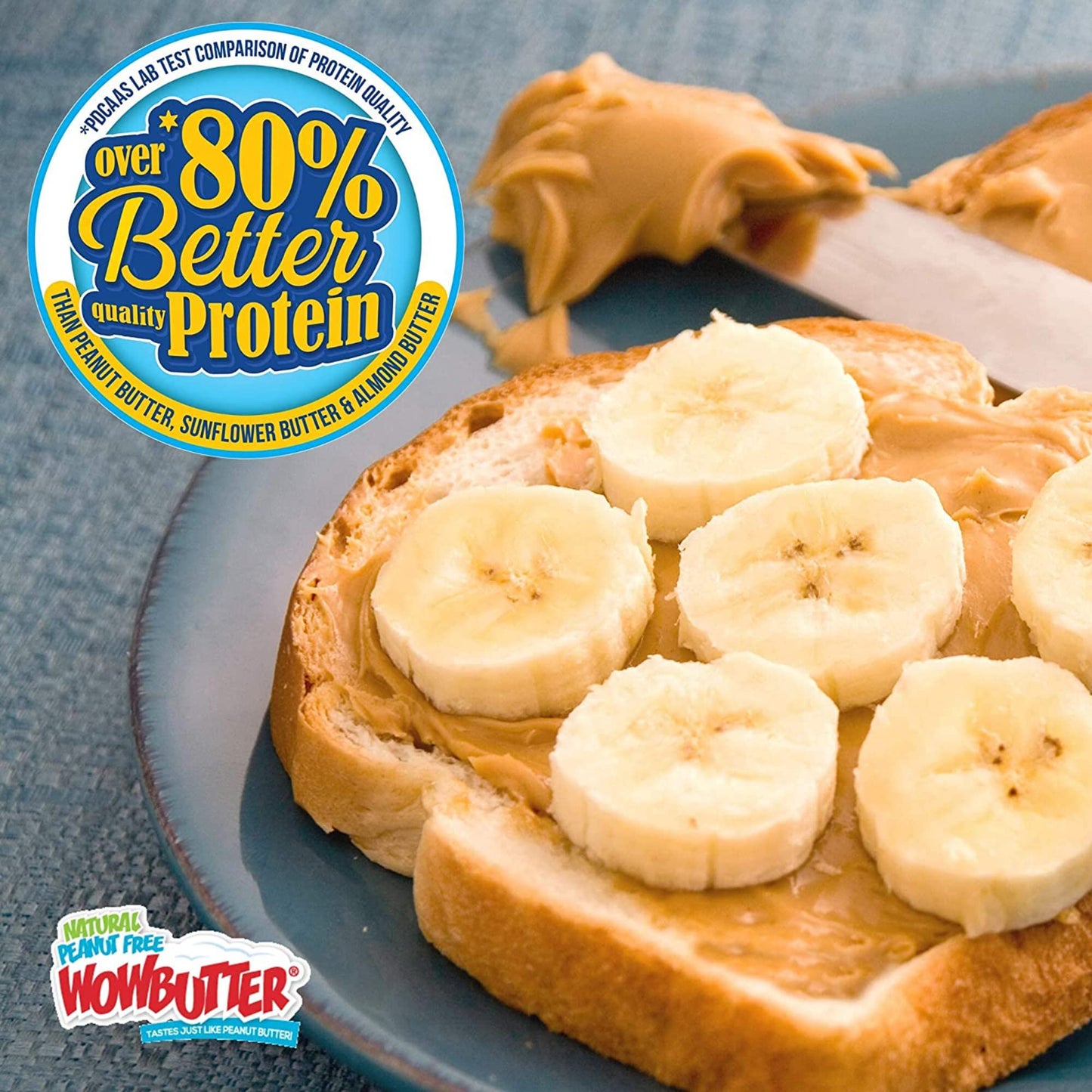 Wowbutter Natural Peanut Free Creamy, 1.1 Lb Jar (Pack Of 3)