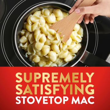 Stouffer'S Supreme Shells And Cheese, Three Cheese, Boxed Mac Cheese Dinner Kit, 12 Oz
