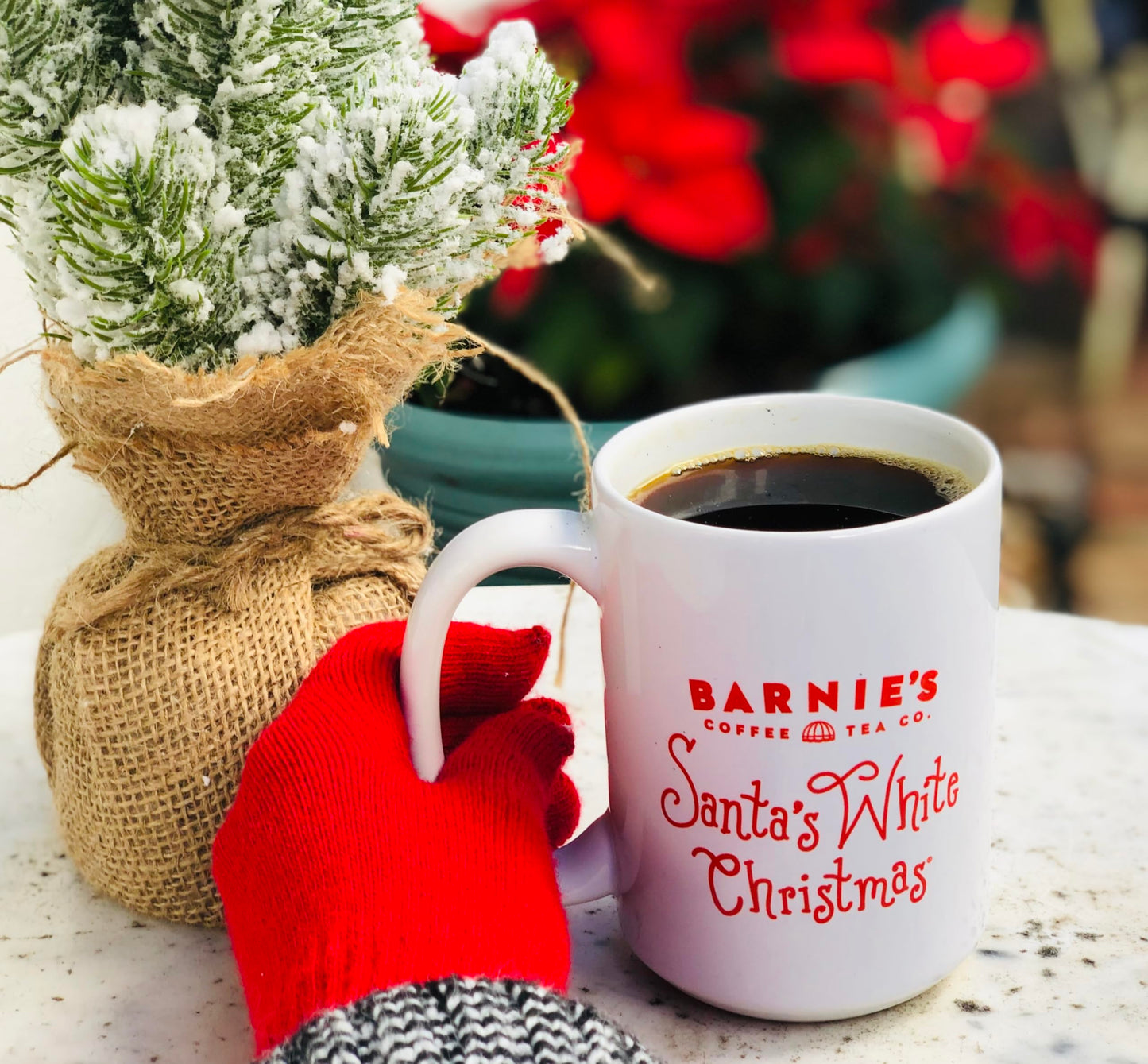 Barnies Santas White Christmas Coffee Pods Compatible with Keurig malt-inspired - A Festive Coffee Blend of Coconut  Vanilla  and Caramel Flavors - 100 count