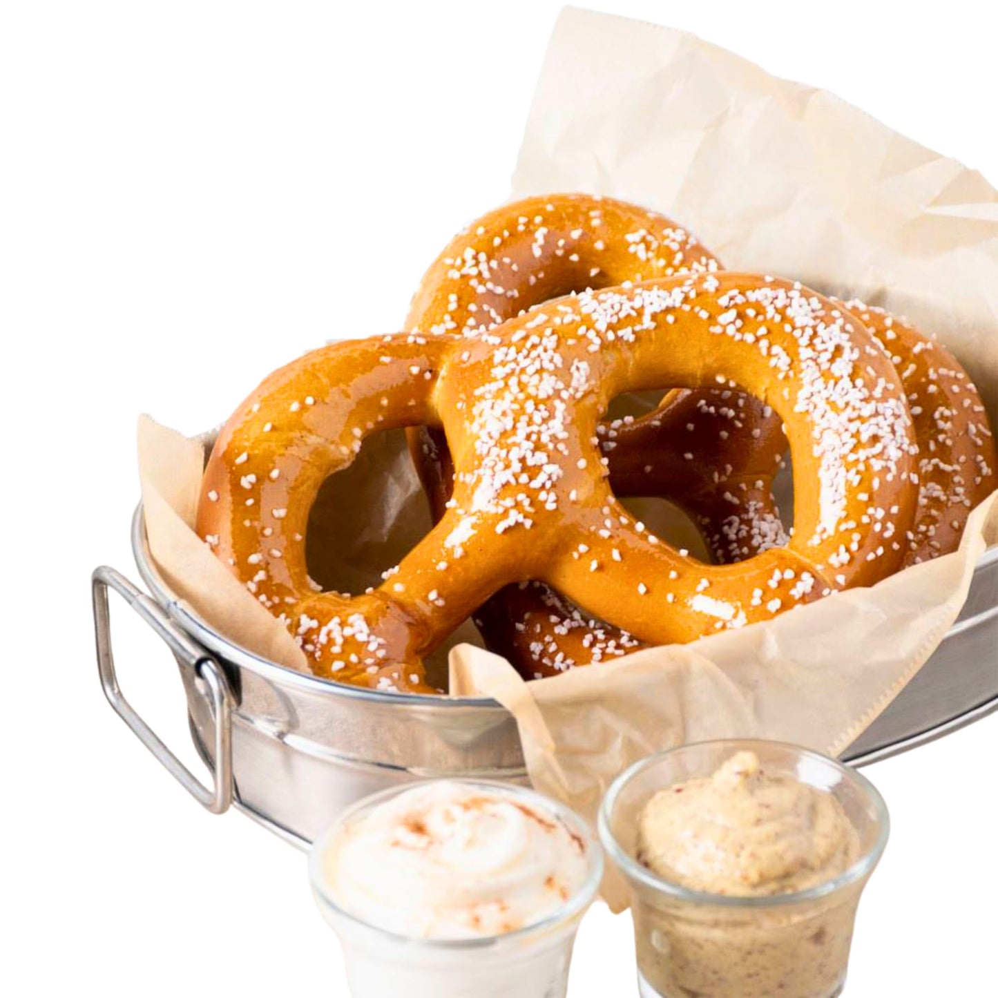 B.N.D TOP Soft Pretzels, Shelf Stable, Individual Vacuum Packed, 0.5 oz (Pack of 10), KOSHER OU D, Authentic Bavarian White Bread