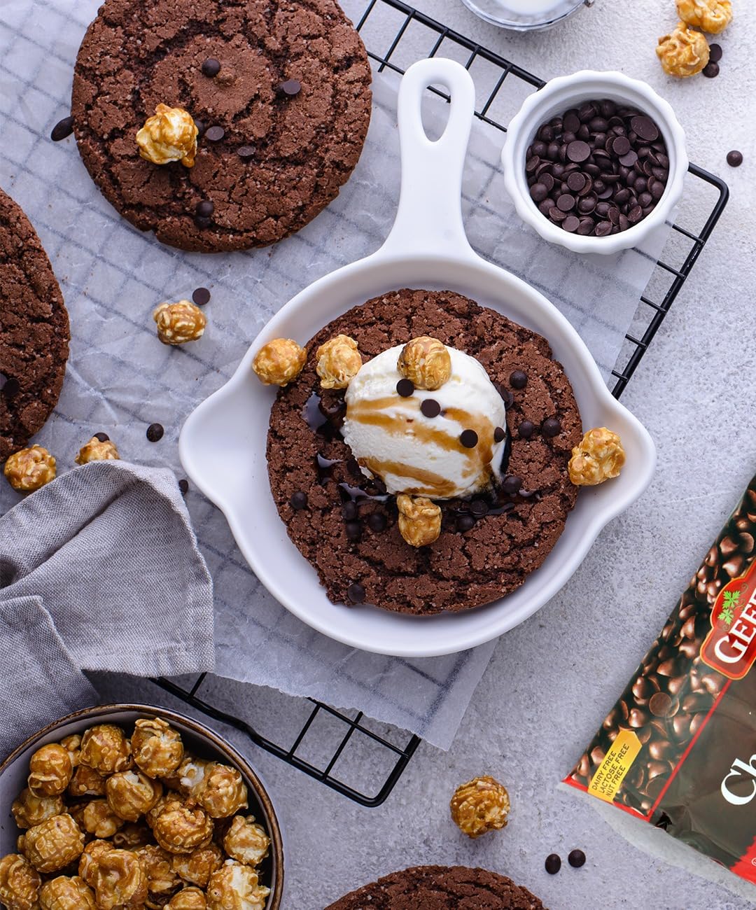 Gefen Vegan Semi Sweet Real Dark Chocolate Chips, Dairy Free 9Oz (6 Pack),Nut Free, Lactose Free, Kosher, Great For Baking