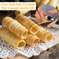 10 Pcs 5 Inch Cannoli Tubes Molds, Large Stainless Steel Cannolis Tubes, Non-Stick Cannoli Forms Cream Horn Danish Pastry Molds