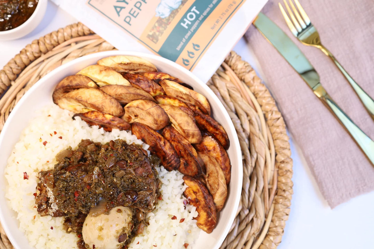 Simi & Temi Ayamase Pepper Mix | Nigerian Stew| No Preservatives| Dried Peppers| 2.75 oz | Hot Spicy