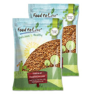 Food to Live California Walnut Pieces, 14 Pounds - Chopped Nuts, Shelled, Raw, Unsalted, Vegan, Bulk. Keto Snack. Good Source of