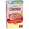 Strawberry Banana Flavored Cheerios Cereal, Limited Edition Happy Heart Shapes, Heart Healthy Cereal With Whole Grain Oats, Family Size, 19 Oz