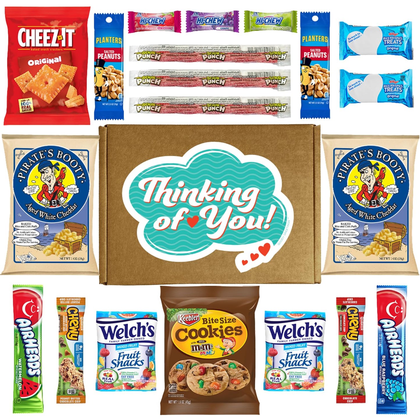 Hangry Kits Thinking Of You Gifts For Women And Men - Send A Thinking Of You Gift Box Care Package To A Friend Or Loved One. Sym
