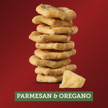 Sargento Cheese Bakes Parmesan and Oregano Crackers, Cheese Crackers, Lunch Snacks, 4.5 oz