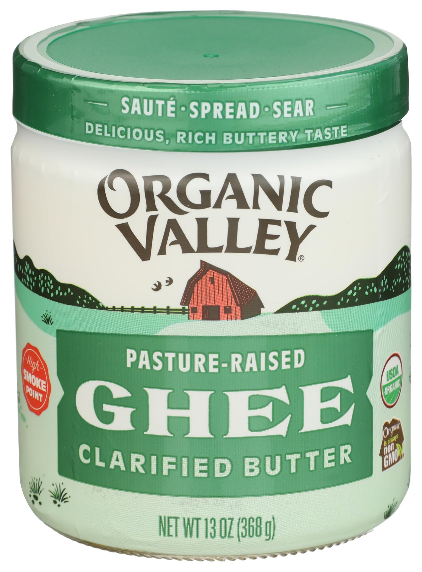 Organic Ghee, Clarified Butter, 13 Oz
