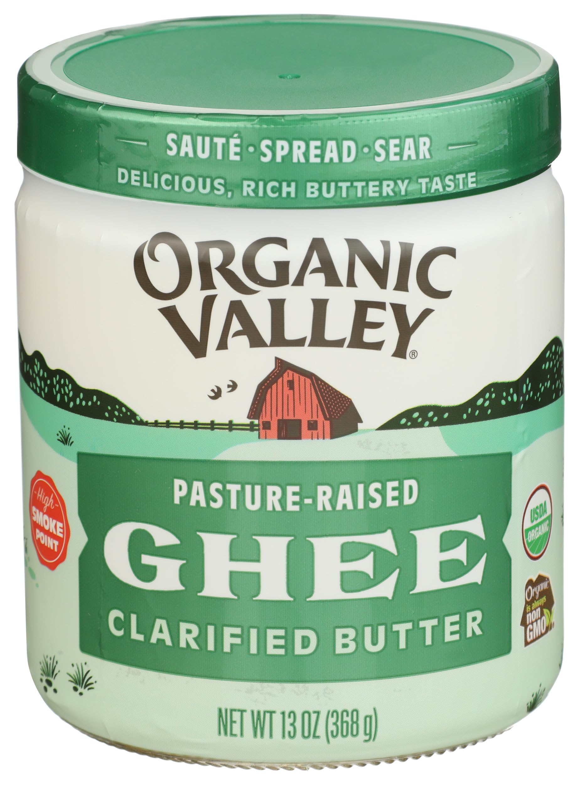 Organic Ghee, Clarified Butter, 13 Oz
