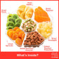 Nut Cravings Gourmet Collection - Rosh Hashana & Shana Tova Dried Fruit & Mixed Nuts Gift Basket In Red Box (7 Assortments, 1 Lb