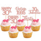 30Pcs Vintage 1993 Cupcake Toppers Glitter Thirty 30 Fabulous Happy 30Th Birthday Cupcake Picks Cheers To 30 Years For 30Th Birt