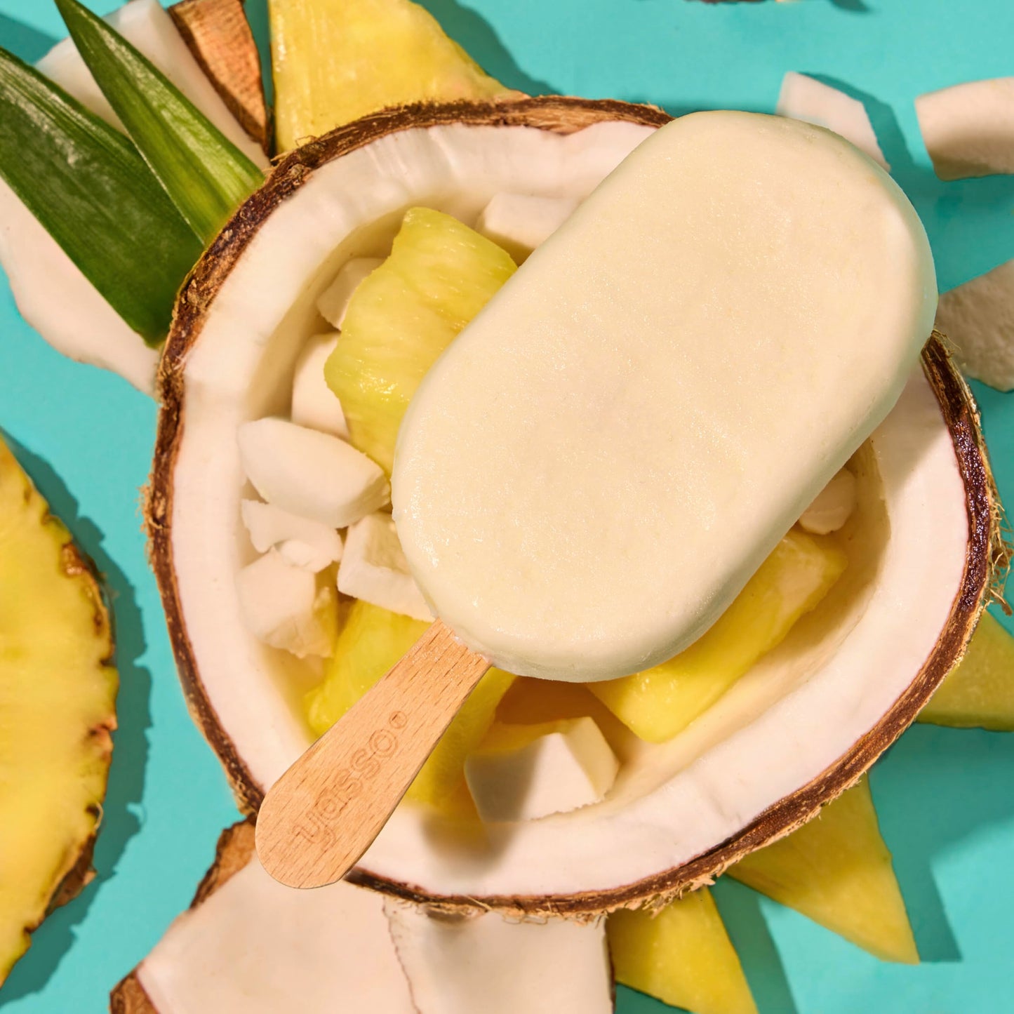 Yasso Yasso Frozen Greek Yogurt Bars for a ridiculously creamy frozen snack Creamy Pineapple Coconut Ridiculously creamy, made w
