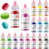 Gel Food Coloring Set - 16 Vibrant Colors Food Dye Tasteless , Concentrated Edible Icing Colors for Baking, Cake Decorating, Coo
