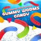LAETAFOOD Gummy Worms Candy | Assorted Fruit Flavored | 1 Pound Bag | Chewy Texture