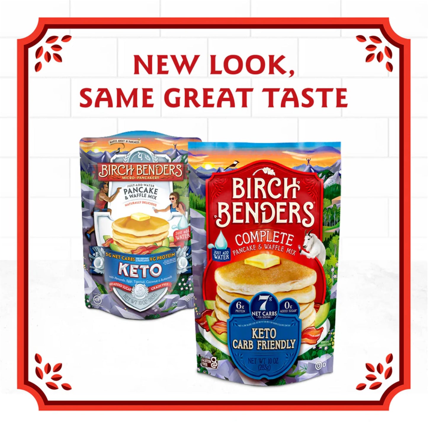Birch Benders Keto Pancake And Waffle Mix, 10 Oz. (Pack Of 4)