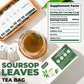LeafLea Soursop Tea Bags - 100% Natural Graviola Leaves, Caffeine-free, Pack of 3 (120 Tea Bags)