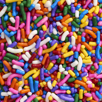 DecoPac Rainbow Sprinkles | Extra Large 26oz Pack | Cake Sprinkle Mix, Fancy Sprinkles For Cake Decorating, Handheld Container, 