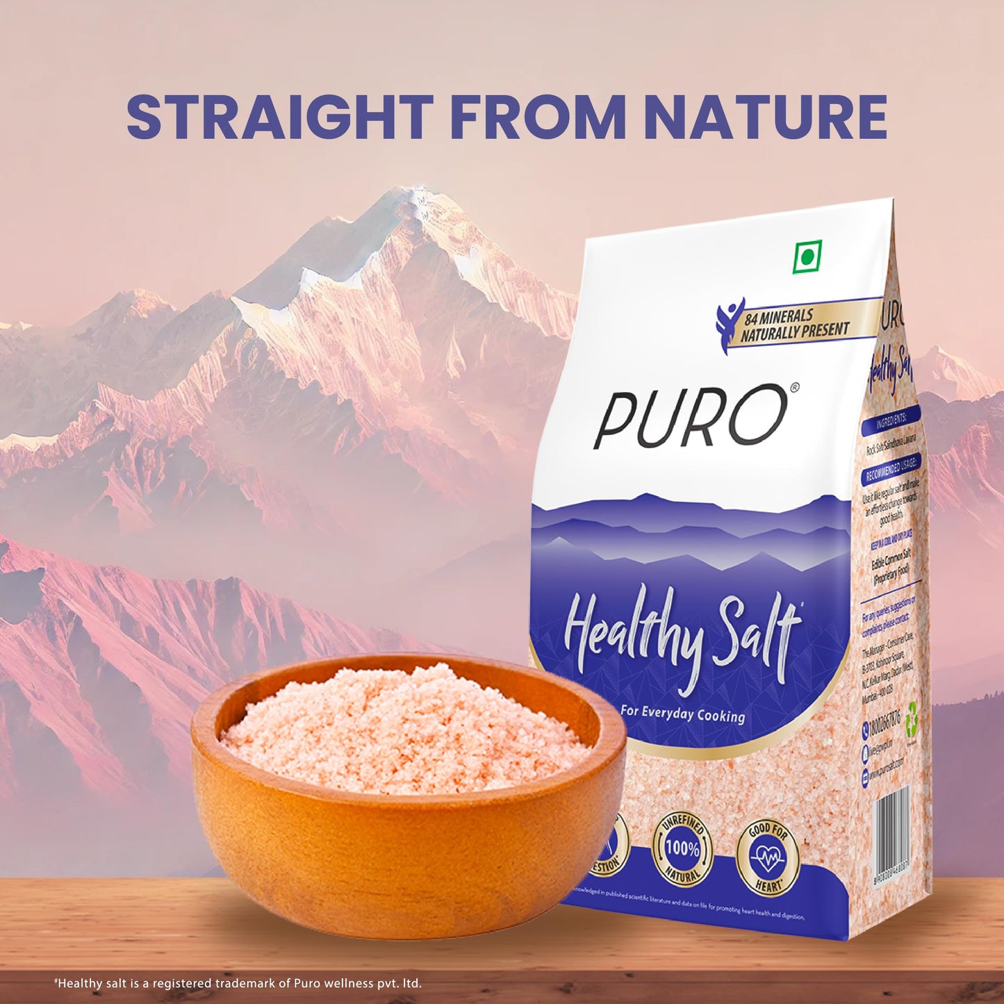 Puro Healthy Salt, 1Kg Pouch