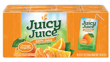Juicy Juice Orange Tangerine, 4.23 Ounce Boxes, 8 Count (Pack Of 5)