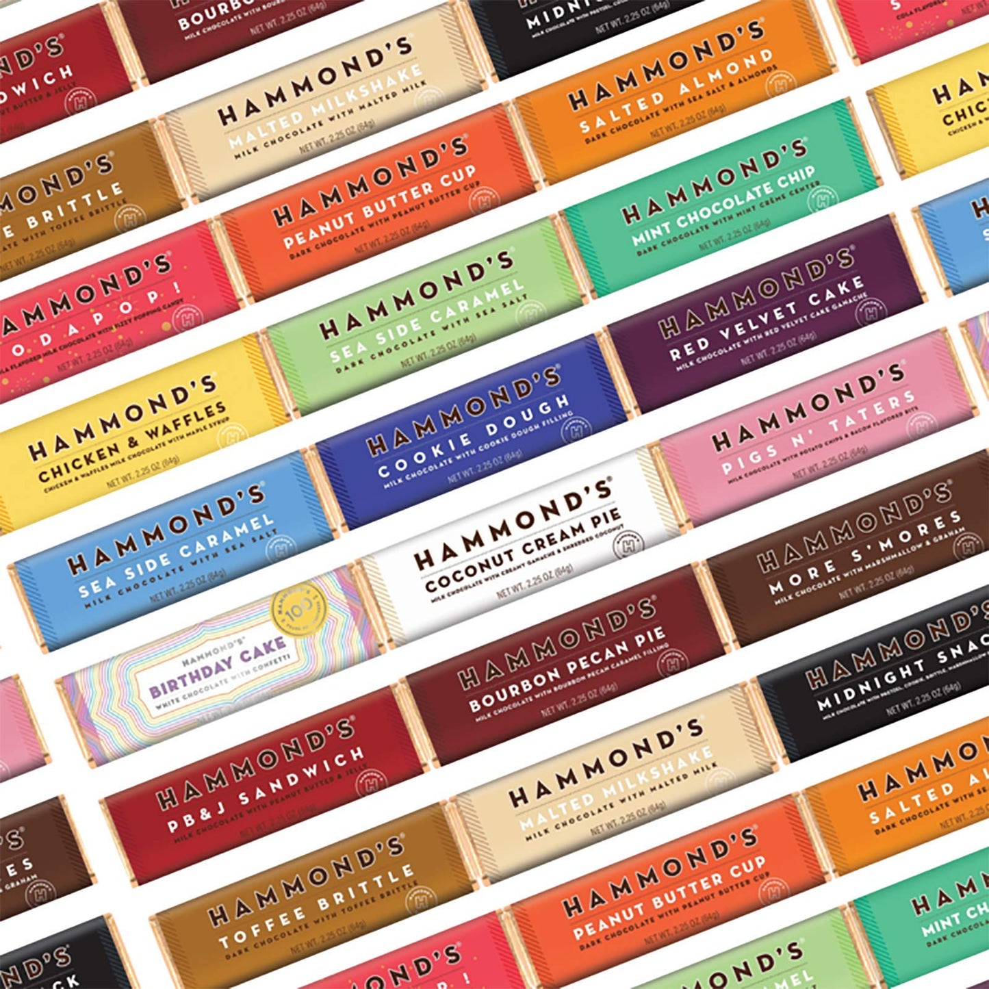 Hammond'S Candies Gourmet Chocolate Candy Bars - Malted Milkshake | Sweet Milk Chocolate With Malted Milk, Certified Kosher, Han